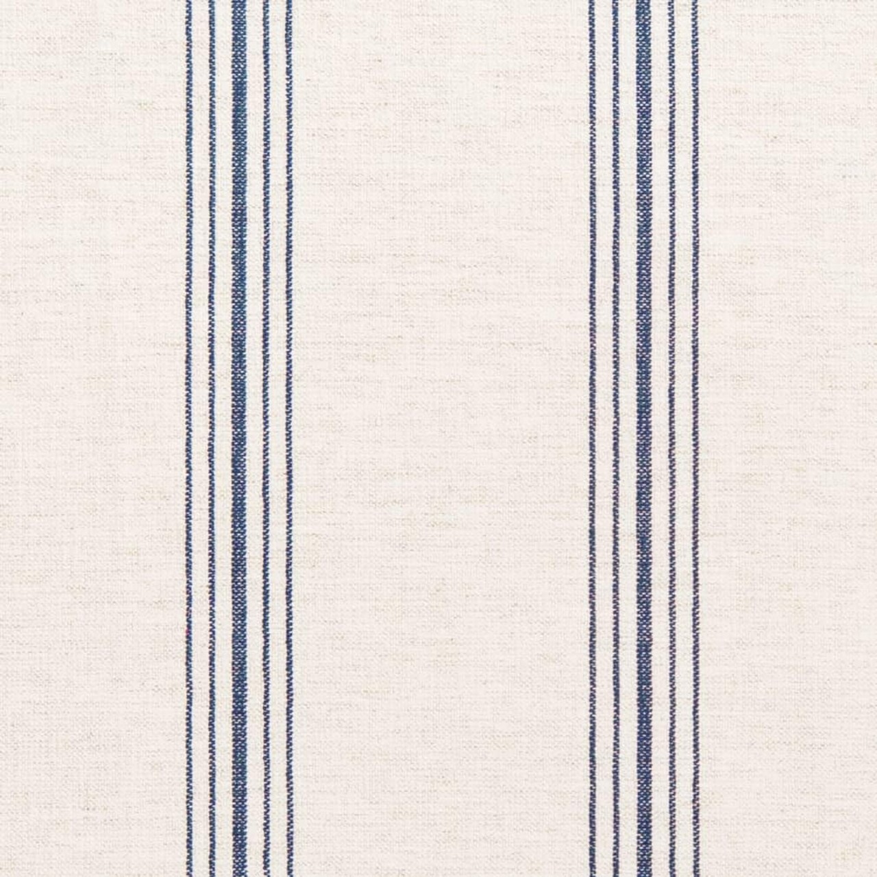 Blue Stain Resistant Performance Pet Friendly Stripe Linen Look Woven Pattern Upholstery Fabric by The Yard - SKU: Johnny Blue